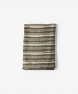 French Country: French Country Atelier Stripe Teatowel - Green