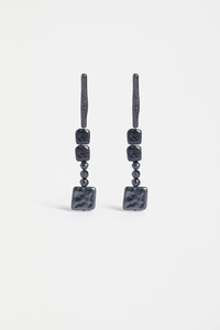Elk Kvall Long Drop Earring - Navy