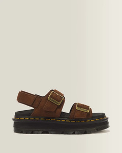 Dr Marten's Zebzag Sandal - Sepia Brown Tumbled Nubuck
