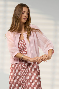 Coats And Jackets: Madly Sweetly Frame Jacket - Blush