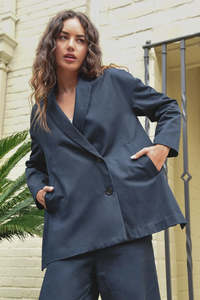 Coats And Jackets: Curate Street Savvy Jacket - Navy
