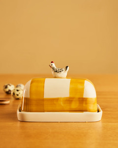 Glassware: Robert Gordon Butter Dish - Chook