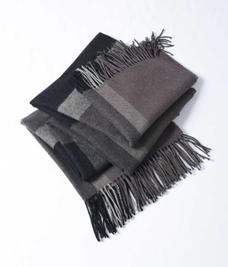 Bedroom 1: MM Linen Lodge Lambswool Throw - Schist