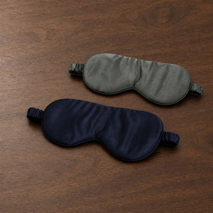 MM Linen Silk Eye Mask - Ink