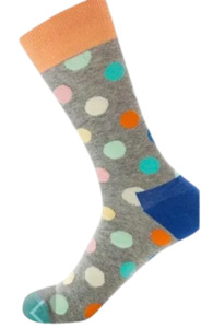 Products: Grey Polka Dot Flynns Sox