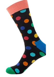 Products: Black Polka Dot Flynns Sox