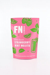 Cocktail Rim Dust Salt Sugar: Strawberry Mint Mojito Rim Dust