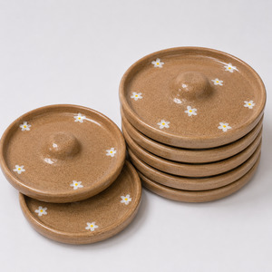 Ceramic Cocktail Rim Sugar & Salt Dish - Daisy Bloom
