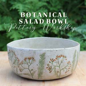 Pottery Workshops Books: Botanical Bowl Pottery Workshop Thurs Oct 23