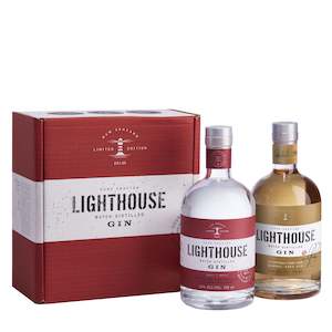 Lighthouse Gin: Lighthouse Gin Original & Mt Difficulty Barrel Aged 700ml Duo Pack