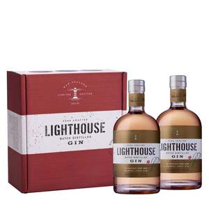Lighthouse Gin: Lighthouse Gin Mt Difficulty Barrel Aged 700ml Twin Pack