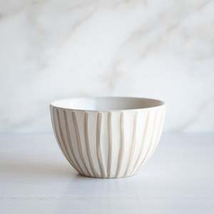 Sale: Lignes Small Bowl | Matt White