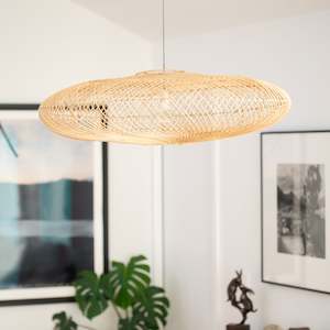 Rattan Urchin (100cm) Light Shade - Natural