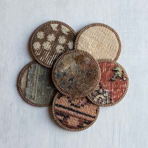 Cups Mugs Teapots: Kilim Coasters | Set 6