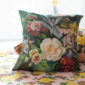 Blankets And Throws: Cushion Cover | Painted Flowers