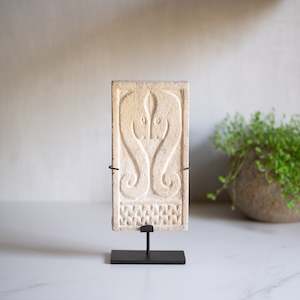 Stone Panel - Seahorses | With Display Stand