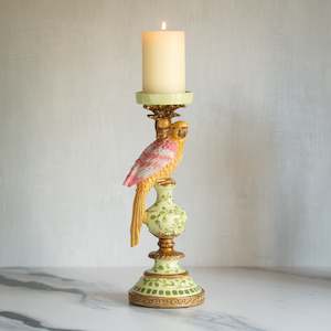 Gifts Under 100: Polly Parrot Candleholder | Pink
