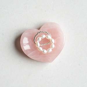 Rose Quartz Heart Dish