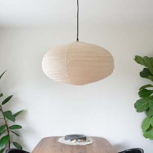 Light Shades Nz: Linen Light Shade | Ovalê - 60cm | New Natural