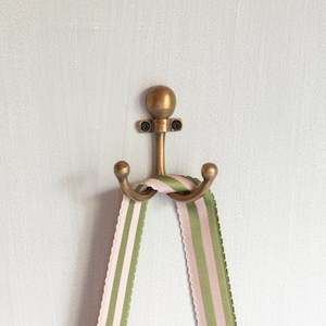 Brass Hook | ‘Double Ball Top’ Coat Hook