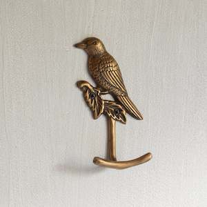 Sale: Brass 'Bird on a Branch' Hook