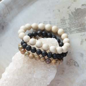 Jewellery: Natural Stone Bracelet Set/3| Natura