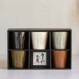 Japanese Ceramics Teacups Noodle Bowls Dinner Plates Platters: Oganikku 5 Cup Set