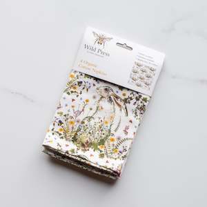 Cotton Napkins (Organic) | Wildflower Hare | Set/4
