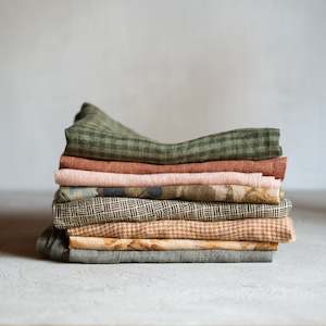 Tea Towels: Tea Towel | Stone Washed Linen | Nutmeg