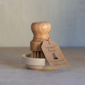 Vege / Pot Brush + Ceramic Dish