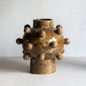 Pipin Ceramic Vase | Olive