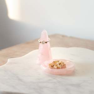 Christmas Gifting: Rose Quartz Ring Obelisk + Little Dish