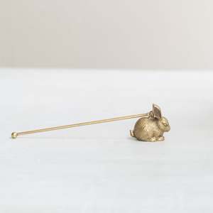 Candles Room Fragrance: Pewter Candle Snuffer | Rabbit