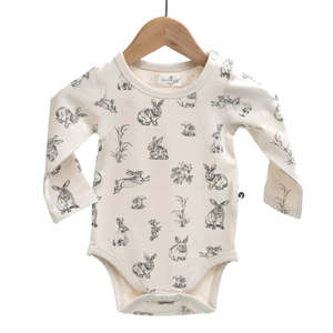 Burrow & Be | Long Sleeve Onesie | Burrowers Almond