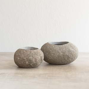 Stone Planter Pot Combo | REGULAR + LARGE