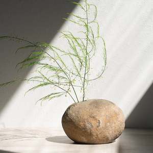 Stone Goods: Saku | Riverstone Ikebana Vase | X-Large