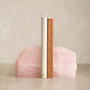 Master Stone Crystals: Rose Quartz Bookends