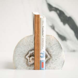Natural Neutrals: Agate Bookends | C