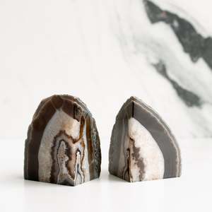 Natural Neutrals: Agate Bookends | D