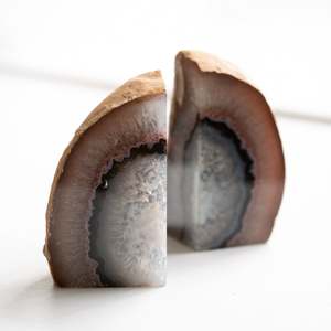 Natural Neutrals: Agate Bookends | F
