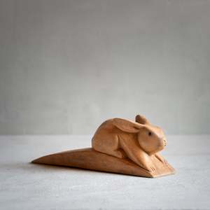 Wooden Rabbit Door Stop | LARGE (Bundle & Save)