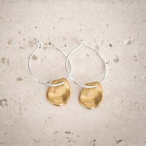 Various Jewellery Accessories: Brass Disc Earring | Sterling Silver Hoop
