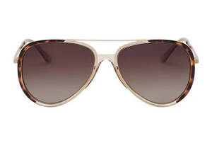 Sunglasses: Locello Sunglasses | Lexi | Tea Tort + Gold Brown