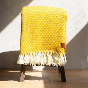 Klippan NZ Wool Blanket |  Knut | Saffron