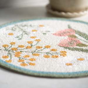 Beaded Placemat | Flora