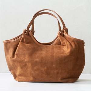 Maison Fanli | Hector Suede Bag | Camel