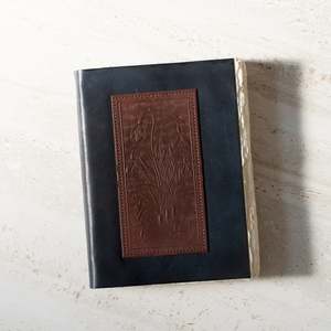 Handmade Leather Journal | Snowdrops