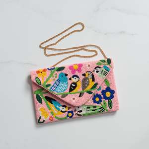 Beaded Clutch Bag | Friendly Feathers