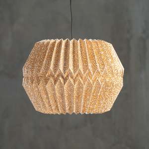 Pleated | Paper Light Shade | Sartene | Gold