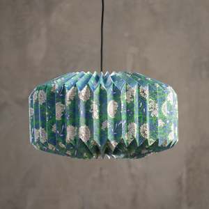 Pleated | Paper Light Shade | Callie | Garden